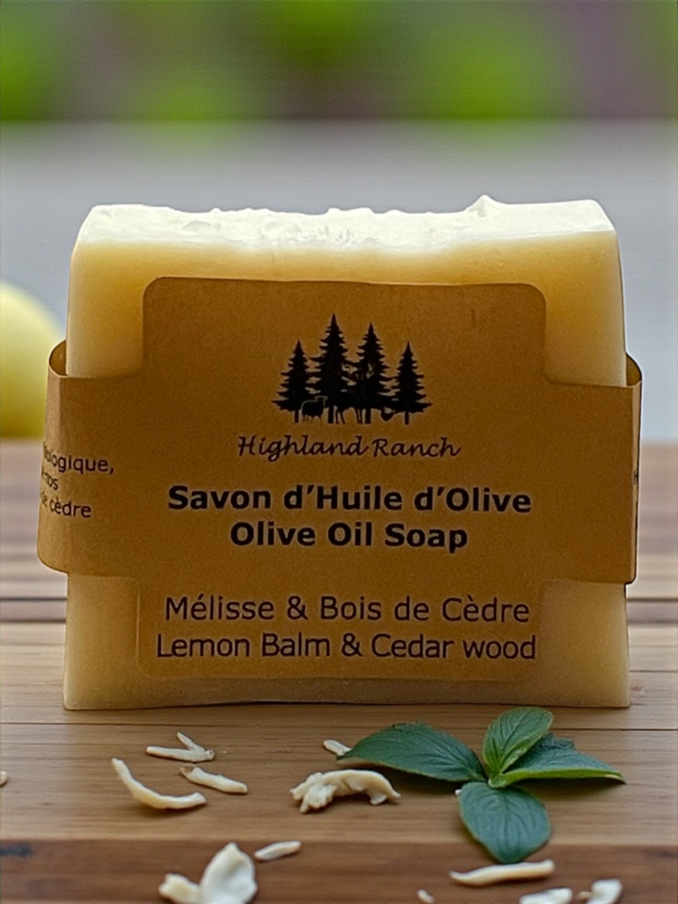 Cedar Wood & Lemon balm Olive Oil Soap